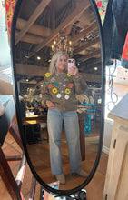 Load image into Gallery viewer, Florence popcorn Hand stitched Floral Cardigan
