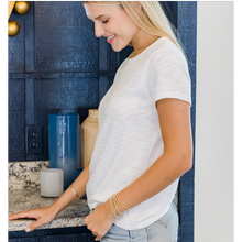 Load image into Gallery viewer, Classic short Sleeve Crew Neck White Tee
