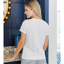 Load image into Gallery viewer, Classic short Sleeve Crew Neck White Tee
