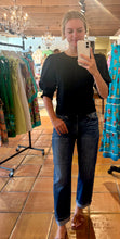 Load image into Gallery viewer, Willow Mid Rise Boyfriend Barrel-ish Jeans in Dark Wash
