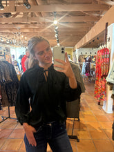 Load image into Gallery viewer, Alice Hunter Green silky Blouse
