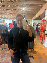 Load image into Gallery viewer, Alice Hunter Green silky Blouse

