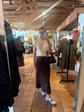 Load image into Gallery viewer, Zara Brown and White Polka Dot Skirt
