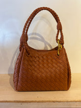Load image into Gallery viewer, Waverly handbags with Woven Detail with Short Handle and crossbody Strap included
