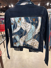 Load image into Gallery viewer, Bradley Denim Lightweight Jacket with Scarf Back design

