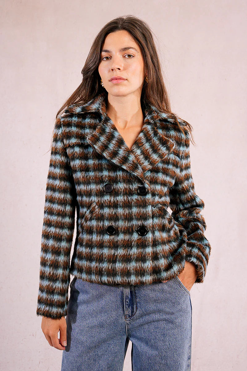 Jaycee Brown plaid Button up Jacket