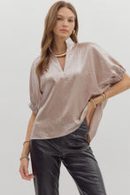 Load image into Gallery viewer, Lester Loose fitting 3/4 puff Sleeve top

