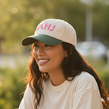 Load image into Gallery viewer, Mahj and Talk Birdie to Me Canvas Hats (baseball caps)
