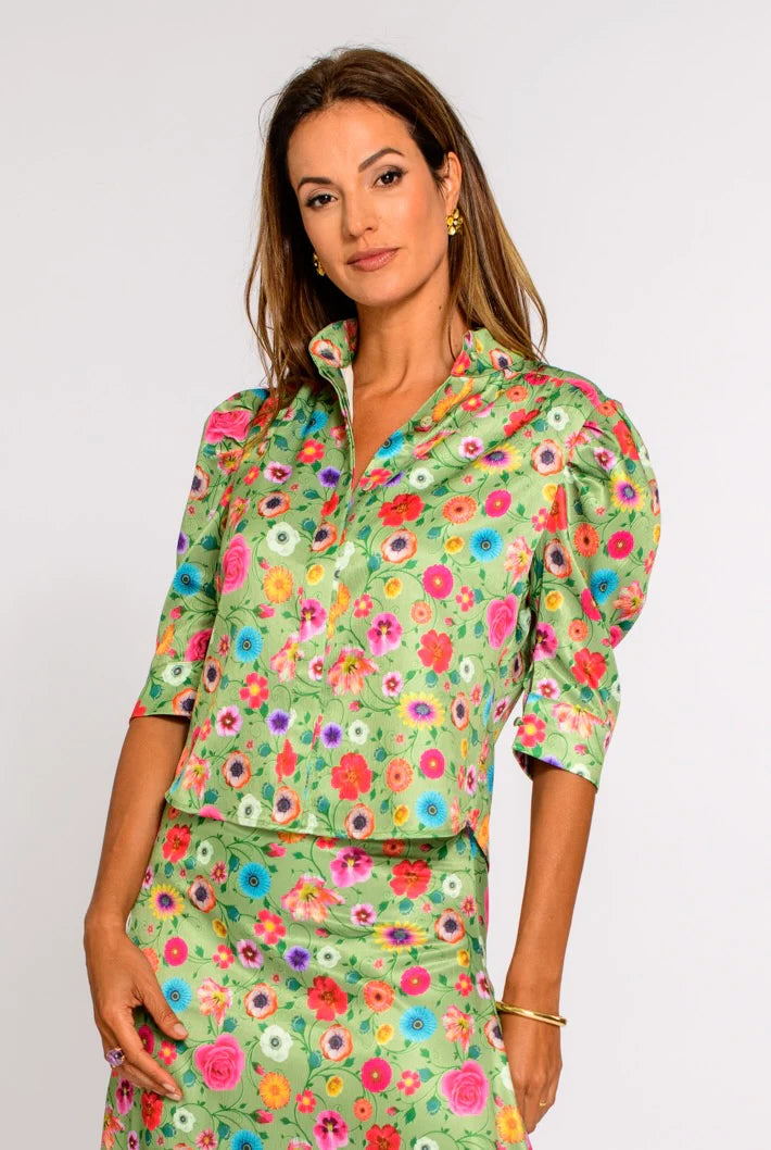 Ruthie Top in Divine Print