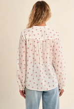 Load image into Gallery viewer, Rose Bud Cotton Blouse, Floral
