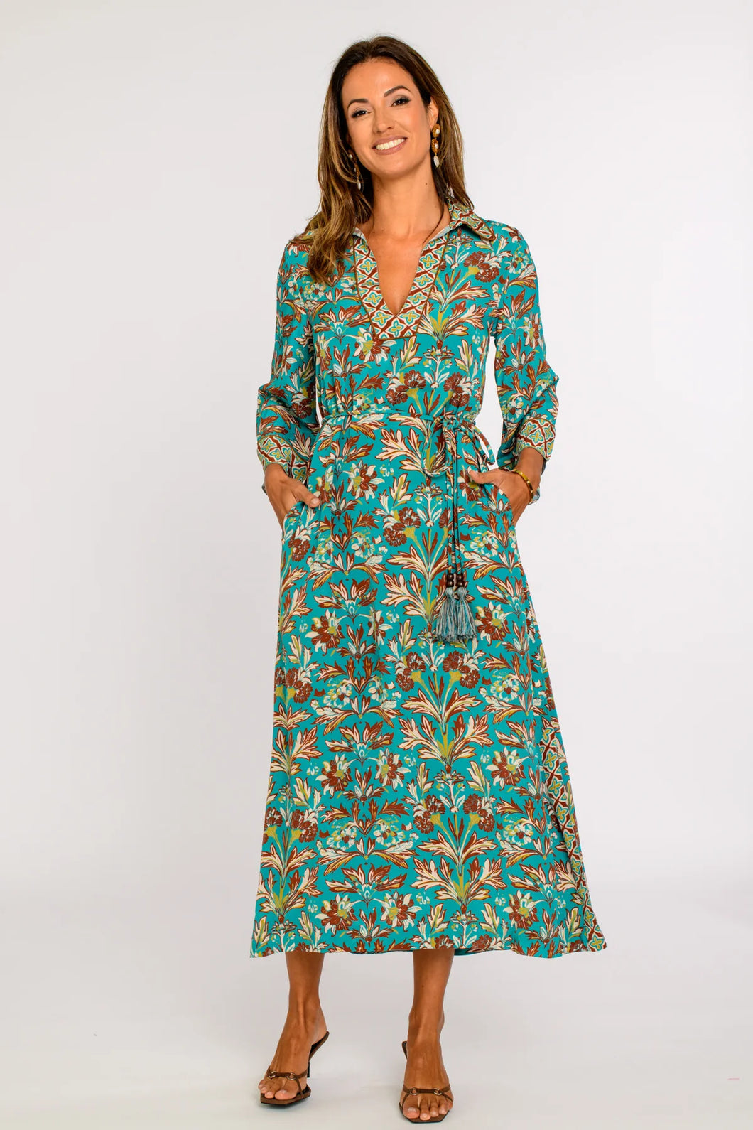 Talia Grandeur Turquoise Dress