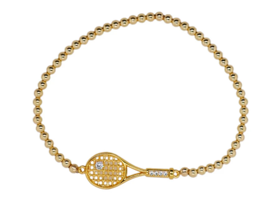 Fay assorted Gold bead bracelet with Charm