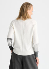 Load image into Gallery viewer, Charlene Grey and White Sweater
