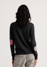 Load image into Gallery viewer, Lizzie Grey, Pink and Black Crew Neck  Sweater

