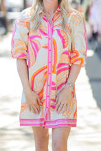 Load image into Gallery viewer, Ava Outline Palms Dress
