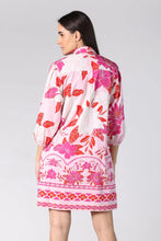 Load image into Gallery viewer, Ava Neon Pink Floral Dress
