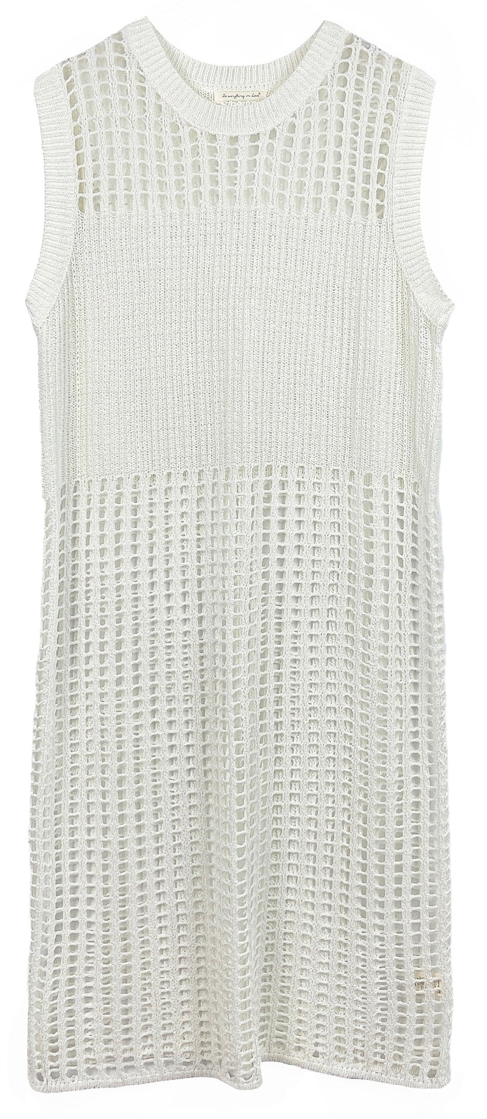 Bathing Suit Sleeveless Crochet Midi Cover up
