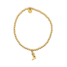 Load image into Gallery viewer, Fay assorted Gold bead bracelet with Charm
