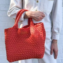 Load image into Gallery viewer, Naddy Classic Woven  Medium Size Tote Handbag with
