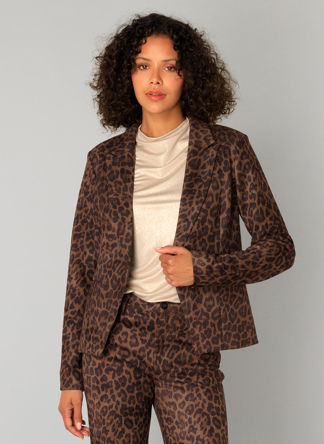 Clarrisa Multi Leopard Blazer