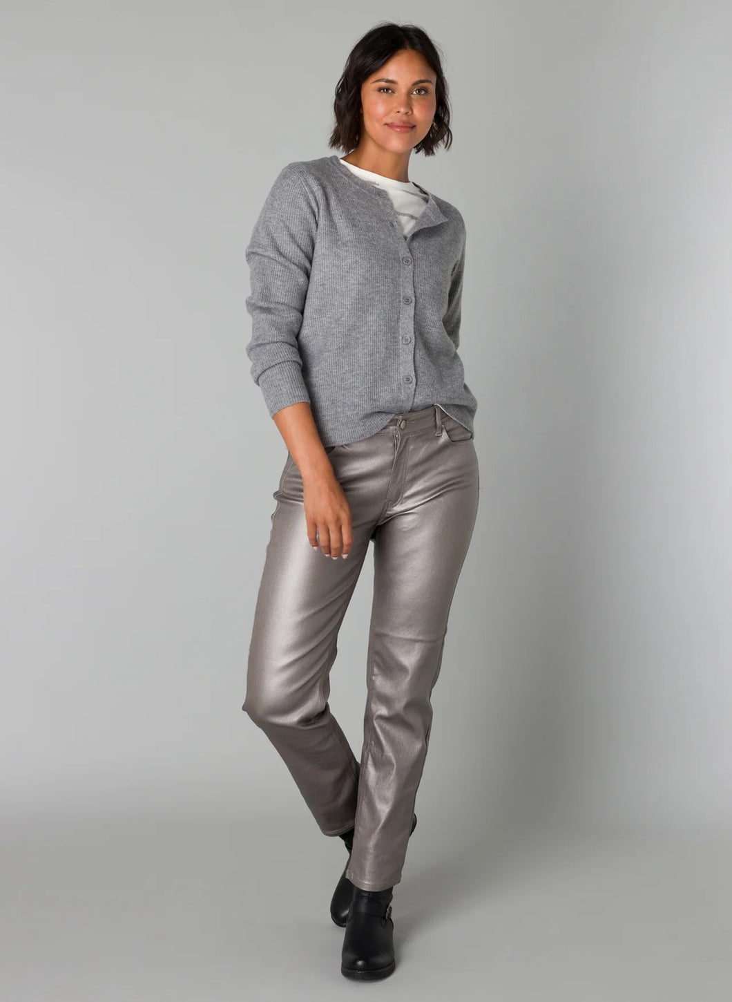 Cooper Silver Grey Metalic Coated Jean