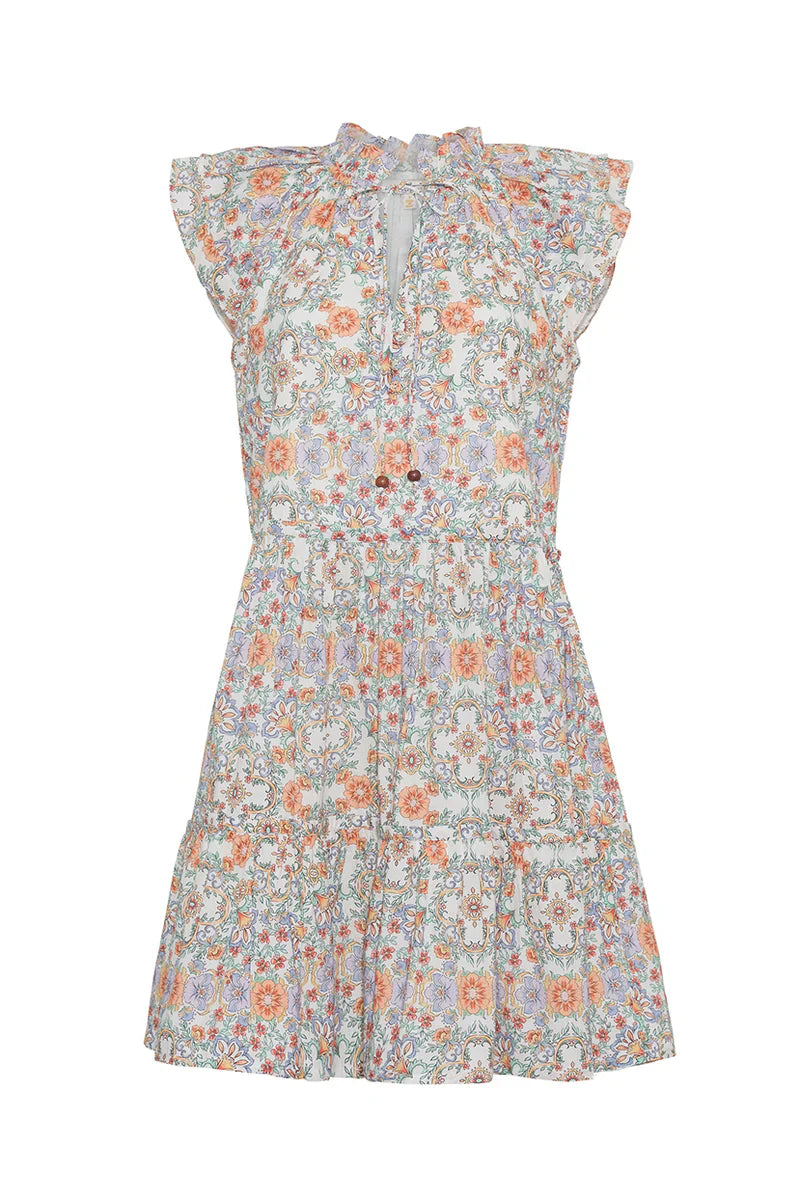 Aimee Geo Cream Print Dress