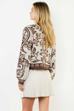 Load image into Gallery viewer, Gracie Long Sleeve Patterned Knitted Sweater
