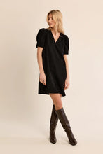Load image into Gallery viewer, Harper Short Sleeve Black Leg of Lamb Dress
