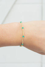 Load image into Gallery viewer, Kristen Gold Beaded Bracelet with Vairous Colorful Accents
