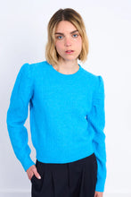 Load image into Gallery viewer, Loretta Crew Neck Sweater with Slight Balloon Long Sleeve
