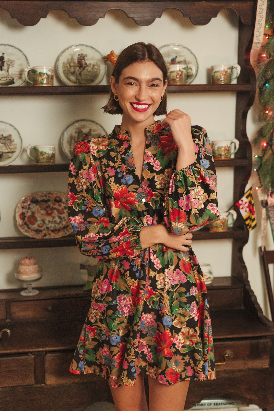 Hazel Midnight Petals Dress