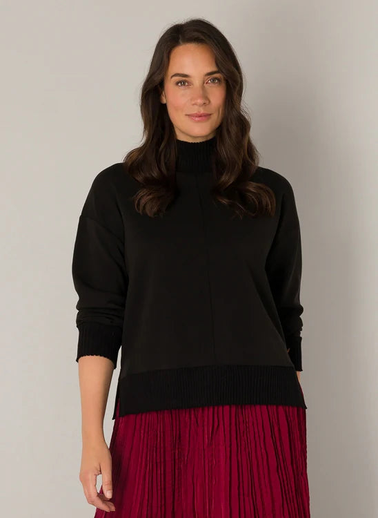 Nele Ribbed Neck Yummy Sweatshirt