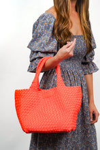 Load image into Gallery viewer, Naddy Classic Woven  Medium Size Tote Handbag with
