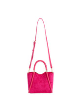 Load image into Gallery viewer, Danny Mini Faux Suede Purse in Magenta
