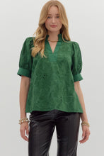 Load image into Gallery viewer, Ramona Embroidered Puff Sleeve Top
