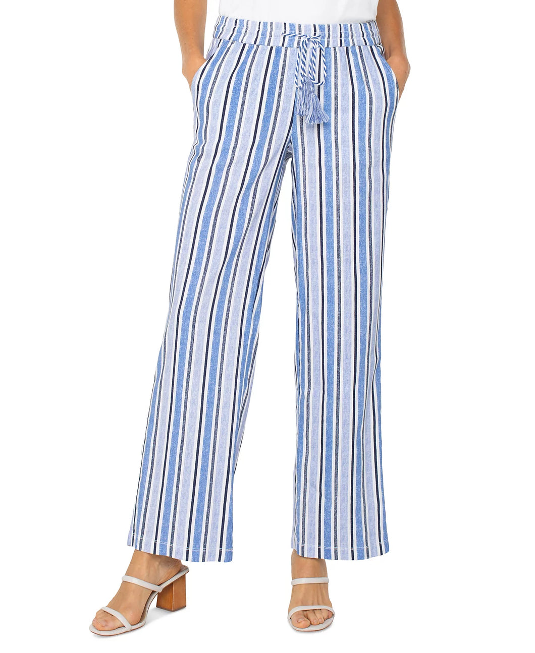 Sailor Blue and White Stripe Drawstring Pant