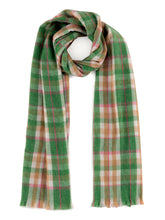 Load image into Gallery viewer, Tony Green Plaid Scarf
