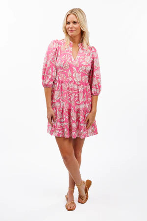 Tuileries Pink Bloom Tory Dress