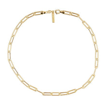 Load image into Gallery viewer, Carrie Gold Link Necklace 18 In
