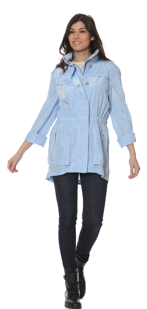 Ciao Milano Tess Water Resistant Jacket - Powder Blue