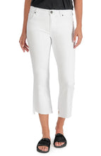 Load image into Gallery viewer, Kelsey Optic White High Rise Ankle Flare White Jean
