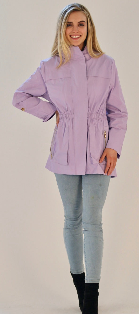 Ciao Milano Anna Waterproof Jacket (Tess Style) Lilac