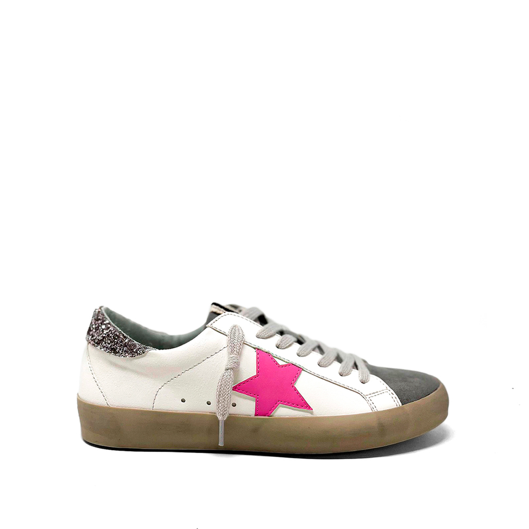The Paris Pink Star Sneaker