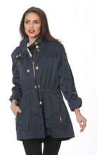 Load image into Gallery viewer, Ciao Milano Water Resistant Tess Jacket - Navy
