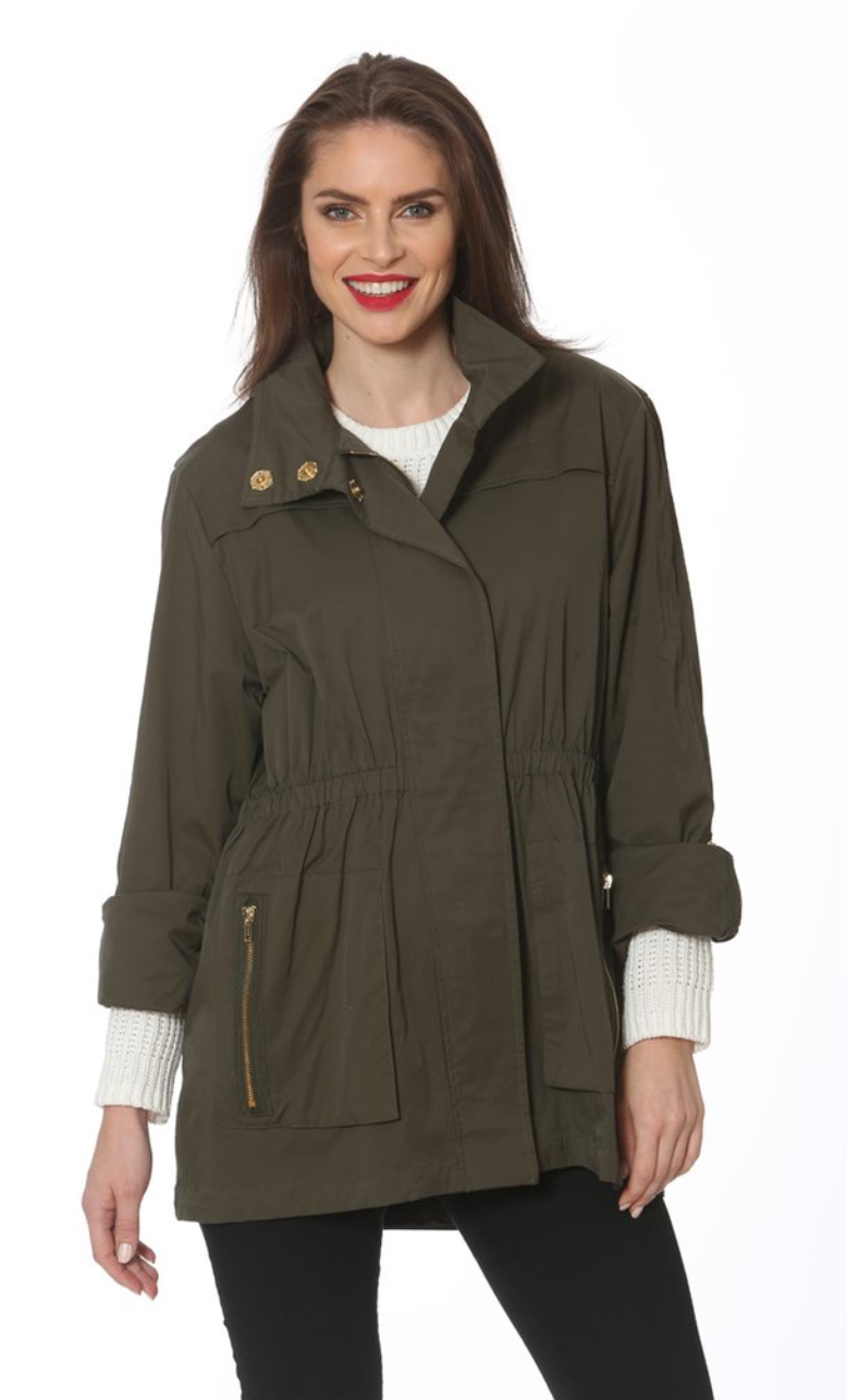 Ciao Milano Tess Water Resistant Jacket - Olive