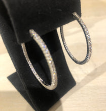 Load image into Gallery viewer, The Dale Large CZ Oval Hoop Earring
