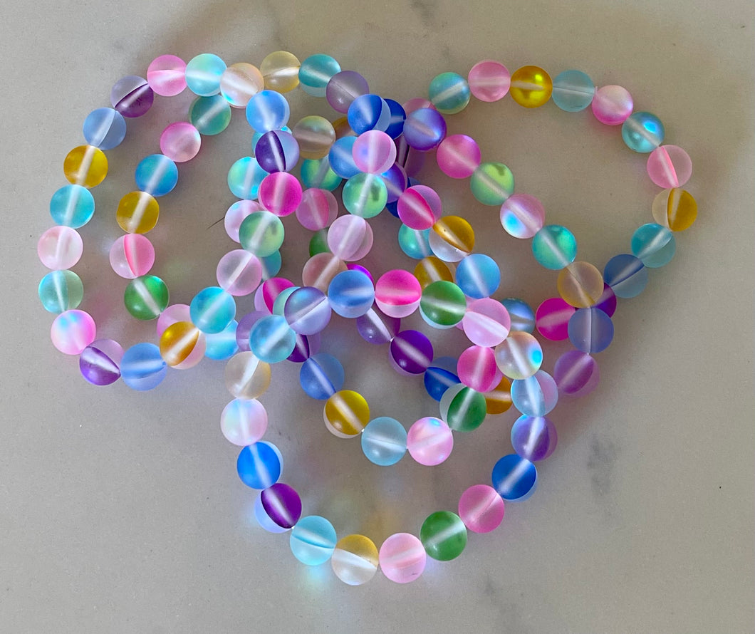 Prism multi colored beaded bracelets