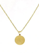 Load image into Gallery viewer, Lord&#39;s Prayer Gold Medallion Necklace
