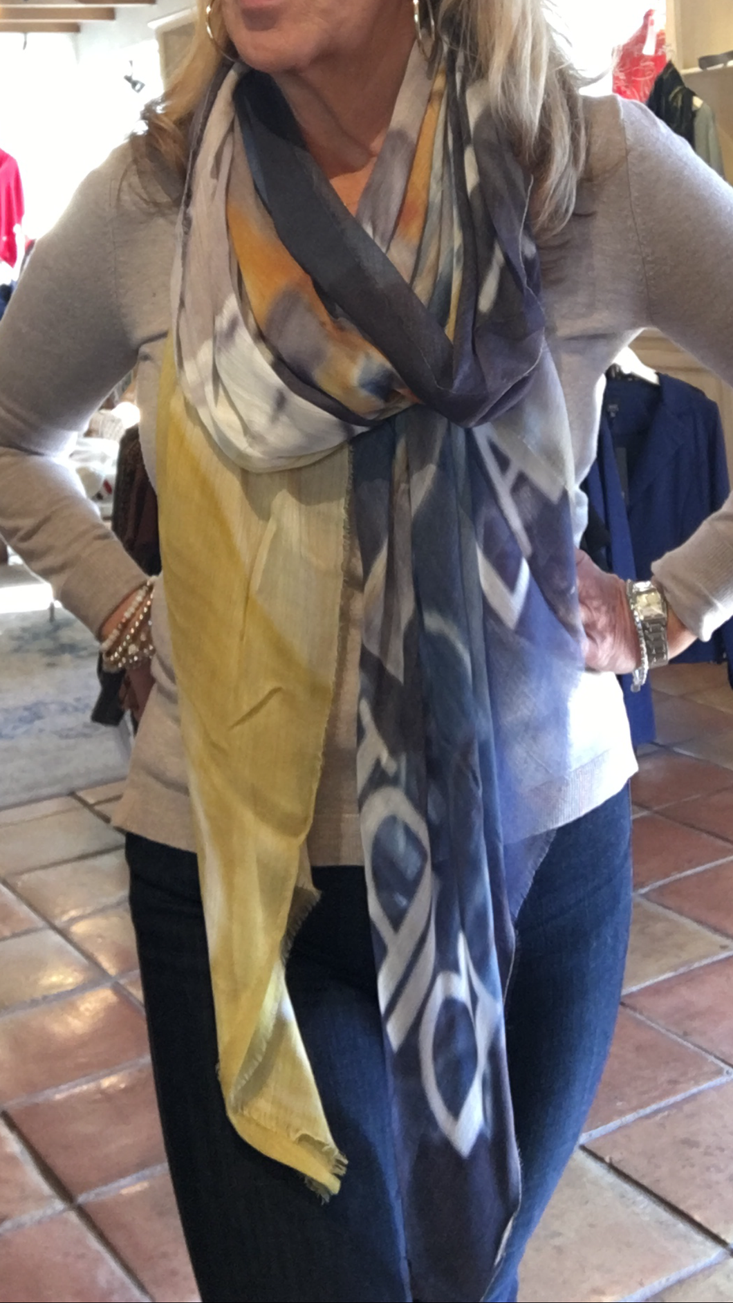 Silk and Cashmere Scarf - New Orleans