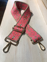 Load image into Gallery viewer, Floral guitar straps in Various Colors

